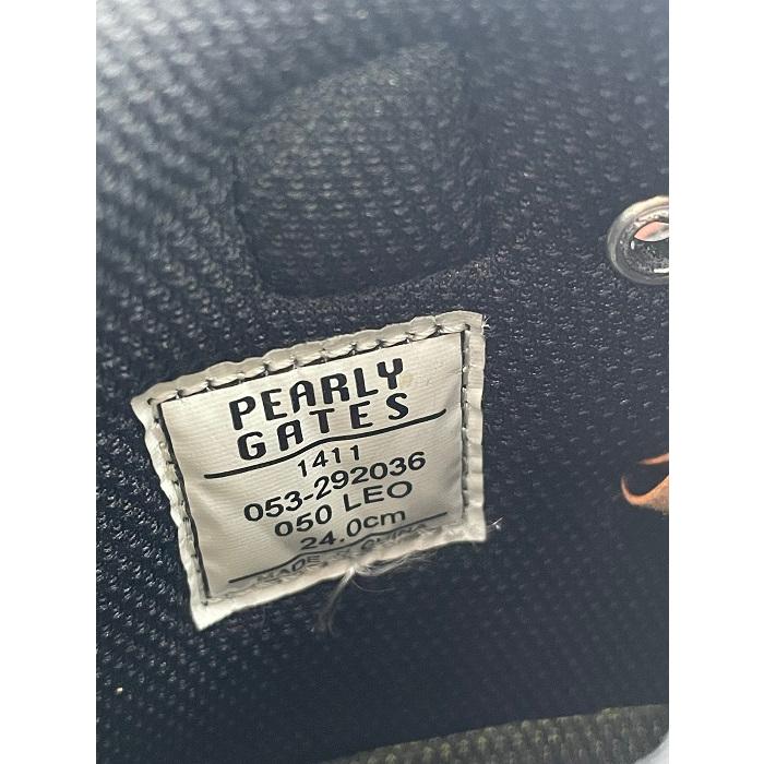 PEARLY GATES パーリーゲイツ ヒョウ柄 ゴルフ シューズ 24.0cm