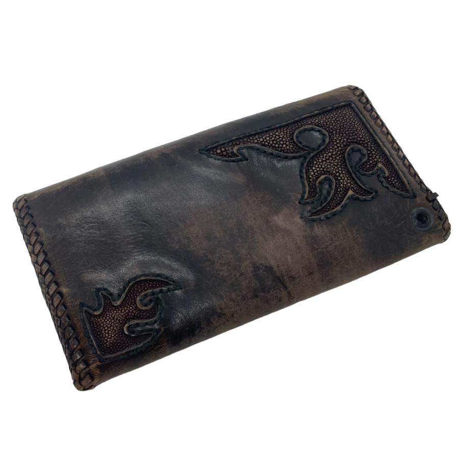 bizarre ビザール　レザー三つ折り財布　シルバー925コンチョ付き bizarre ビザール レザー三つ折り財布 シルバー925コンチョ付き