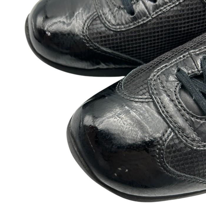 美品！アシックス　ペダラ　エナメル×レザー　ウェーブソール　コンフォートシューズ PEDALA Pedala ペダラ asics アシックス WP254S エナメル レザー