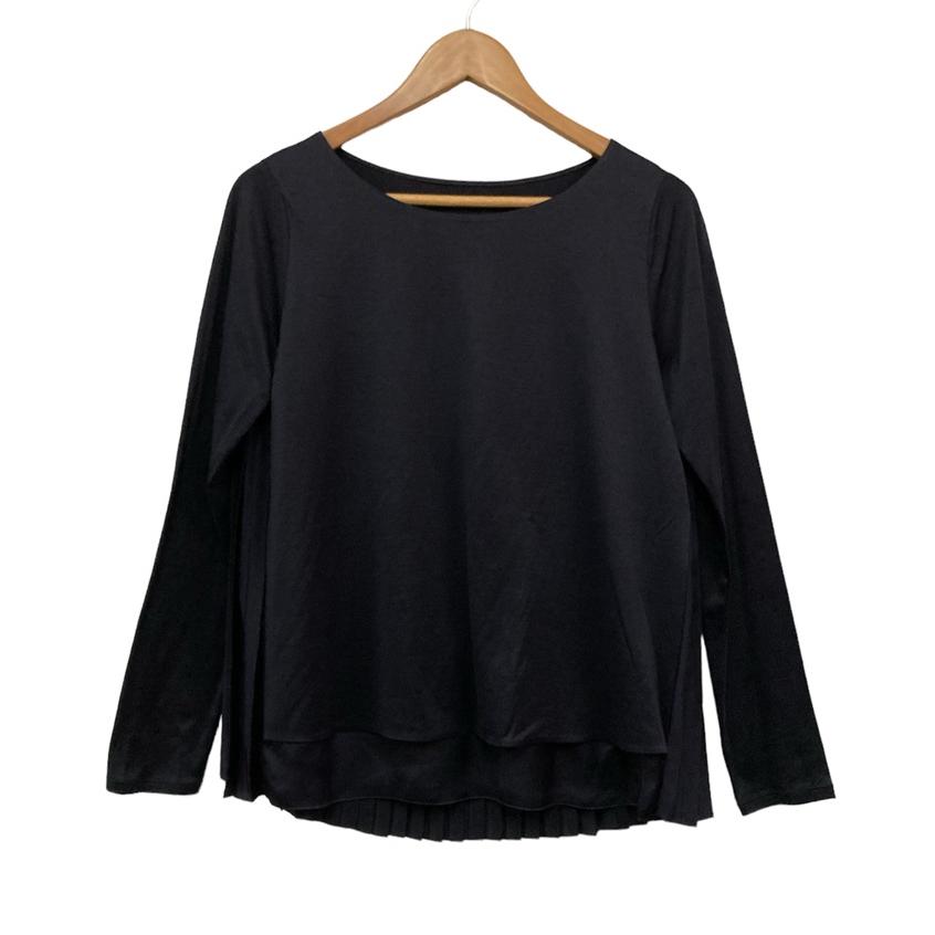 LANVIN COLLECTION ランバン コレクション パックプリーツ カットソー サイズ38 中古 D4 LANVIN COLLECTION ランバン コレクション パックプリーツ カットソー