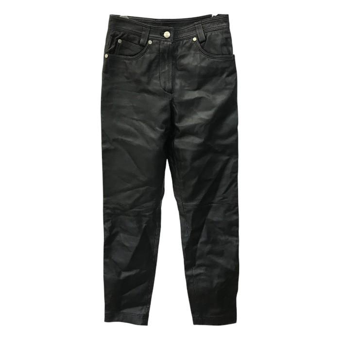 VERSACE ヴェルサーチ CLASSIC V2 レザーパンツ レディース