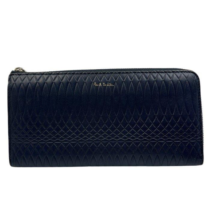 Paul Smith ポールスミス No.9 長財布 メンズ エンボス レザー L Paul Smith ポールスミス No.9 長財布 メンズ エンボス レザー L