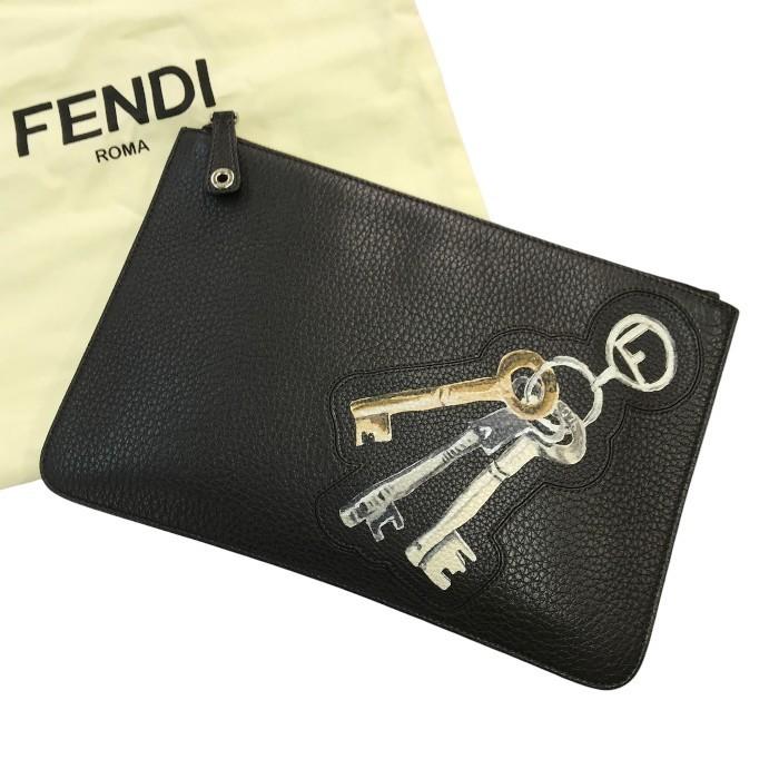 バッグ フェンディ FENDI ズッカ ロゴ 7N0078 ポーチ カバン クラッチ