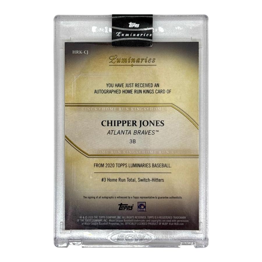 未開封品 TOPPS MLBカード LUMINARIES CHIPPER JONES ATLANTA BRAVES 06/15 #HRK-CJ 送料無料 中古 IT1 Topps 未開封品 TOPPS MLBカード LUMINARIES CHIPPER JONES