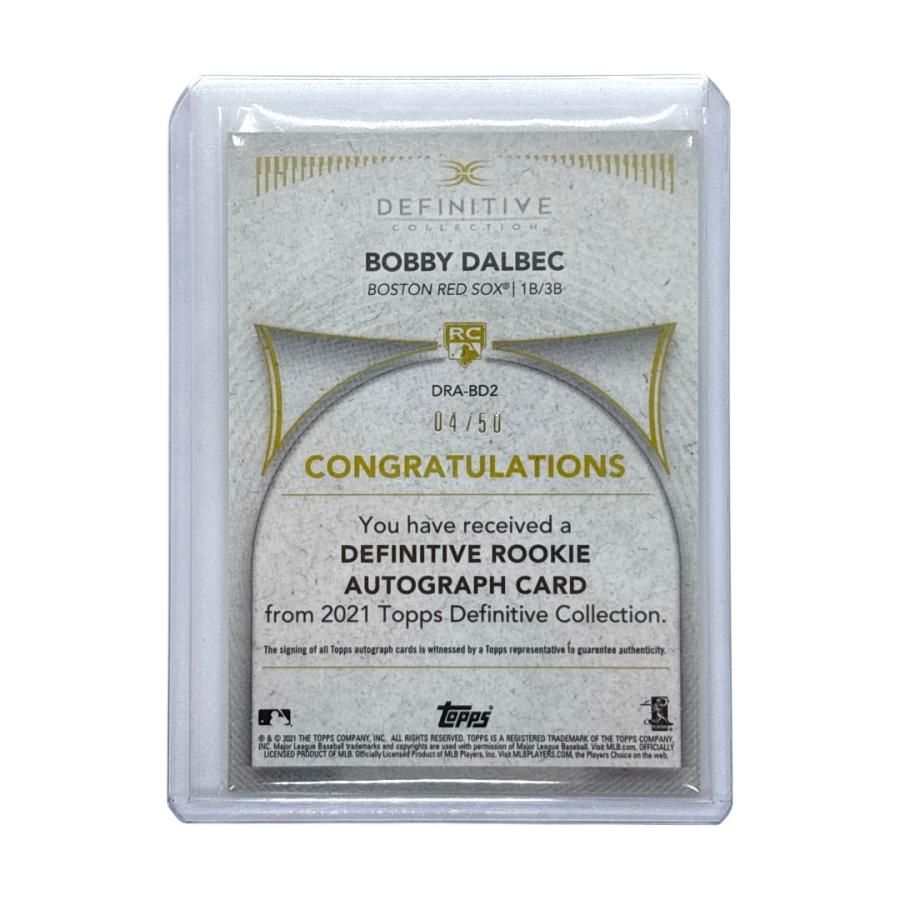 TOPPS MLBカード DEFINITIVE COLLECTION BOBBY DALBEC BOSTON RED SOX 04/50 #DRA-BD2 送料無料 中古 IT1 TOPPS MLBカード DEFINITIVE COLLECTION BOBBY DALBEC BOSTON