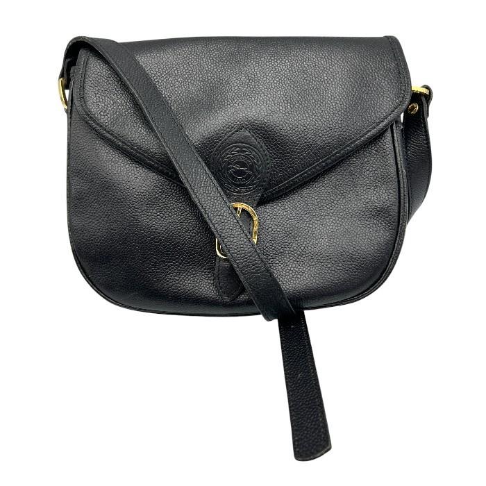 Longchamp ロンシャン ロゴ ショルダーバッグ レザー レディース [中古] LONGCHAMP - Longchamp ロンシャン ロゴ ショルダーバッグ レザー
