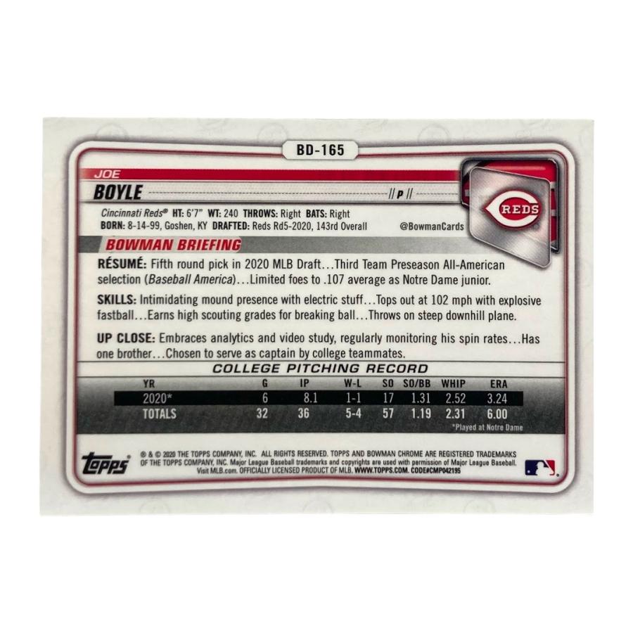 TOPPS MLBカード BOWMAN CHROME JOE BOYLE REDS 09/50 #BD-165 中古 IT2 : 京都 ...