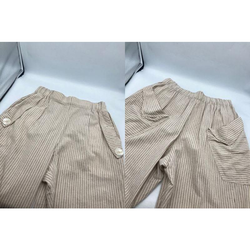 Akane femme アカネ ファム あむう ストライプ パンツ 中古 D4