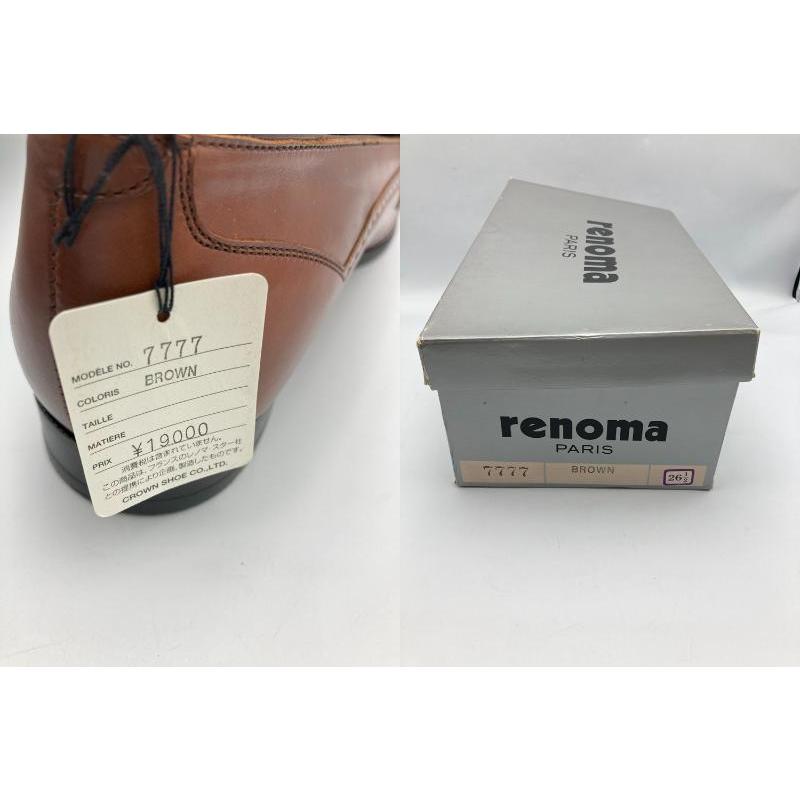 renoma paris レノマ　革靴　25cm ダークブラウン renoma PARIS レノマ ビット タッセルローファー サイズ26.5cm