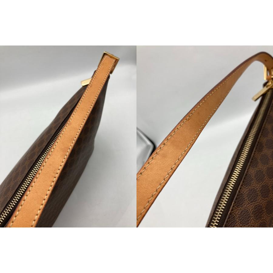 CELINE（セリーヌ） マカダム ワンショルダー ハンドバッグ 中古 D4