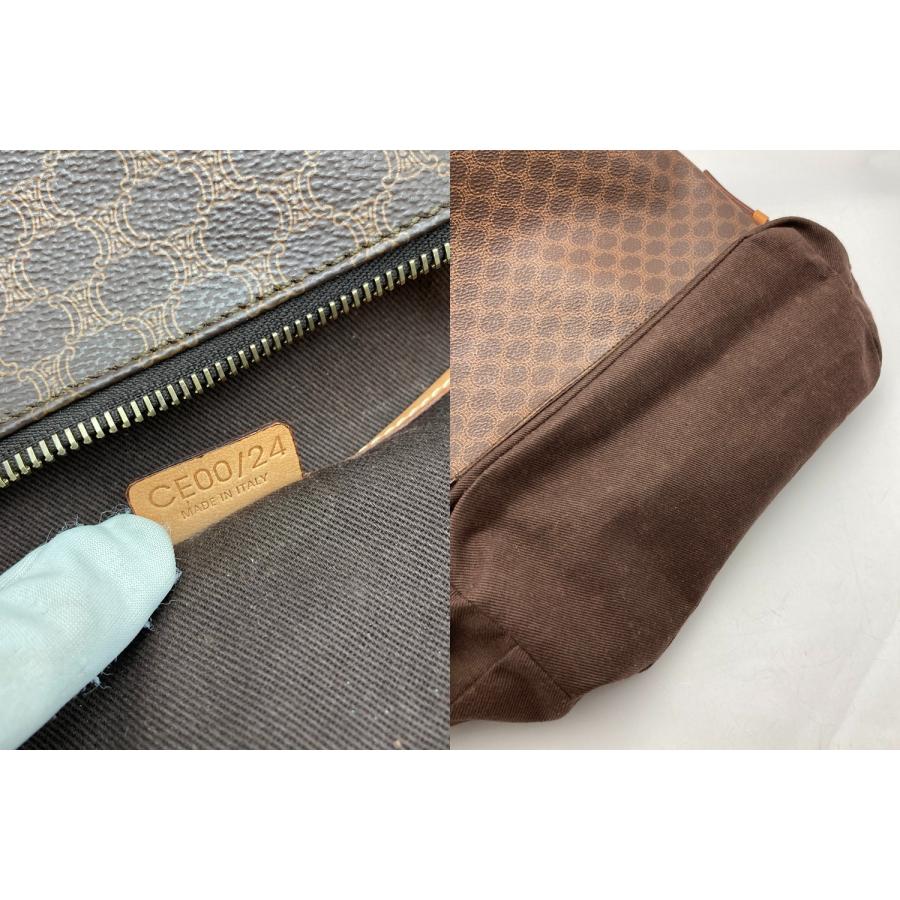 CELINE（セリーヌ） マカダム ワンショルダー ハンドバッグ 中古 D4
