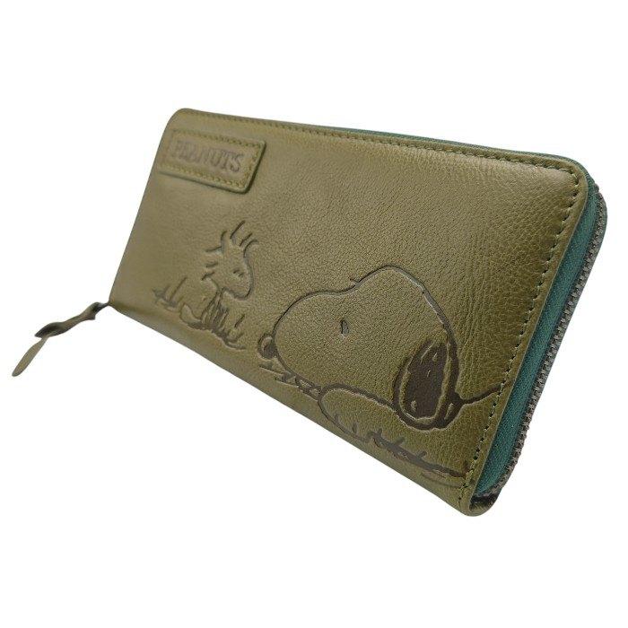 【未使用品】 NADAYA ナダヤ PEANUTS スヌーピー ファスナー 長財布 グリーン sp-73053 中古 送料無料 H４ SNOOPY（スヌーピー） 【未使用品】 NADAYA ナダヤ PEANUTS ファスナー