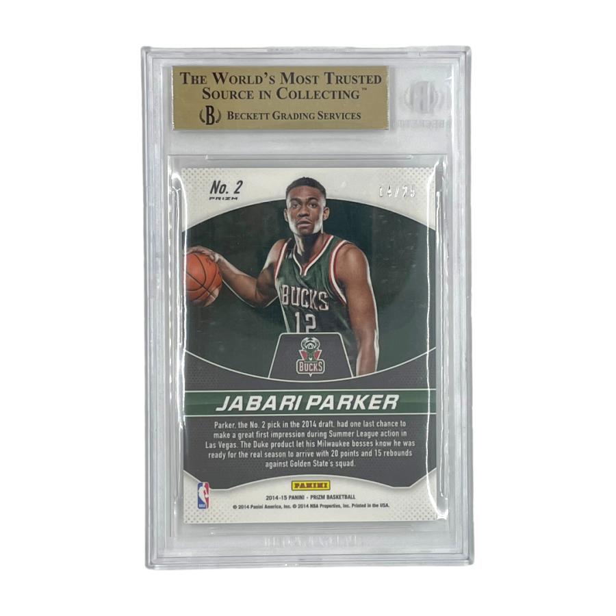 NBA PANINI NBAカード PRIZM GREEN JABARI PARKER 14/25 #2 送料