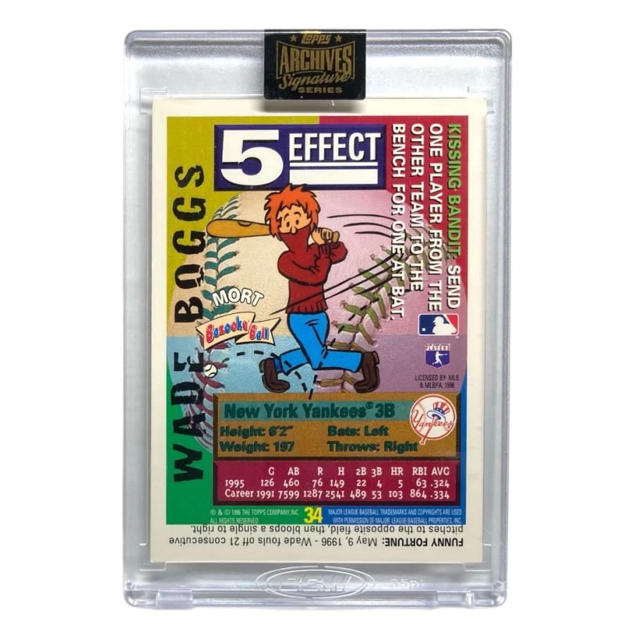 トレーディングカード 未開封品 TOPPS MLBカード BAZOOKA WADE BOGGS