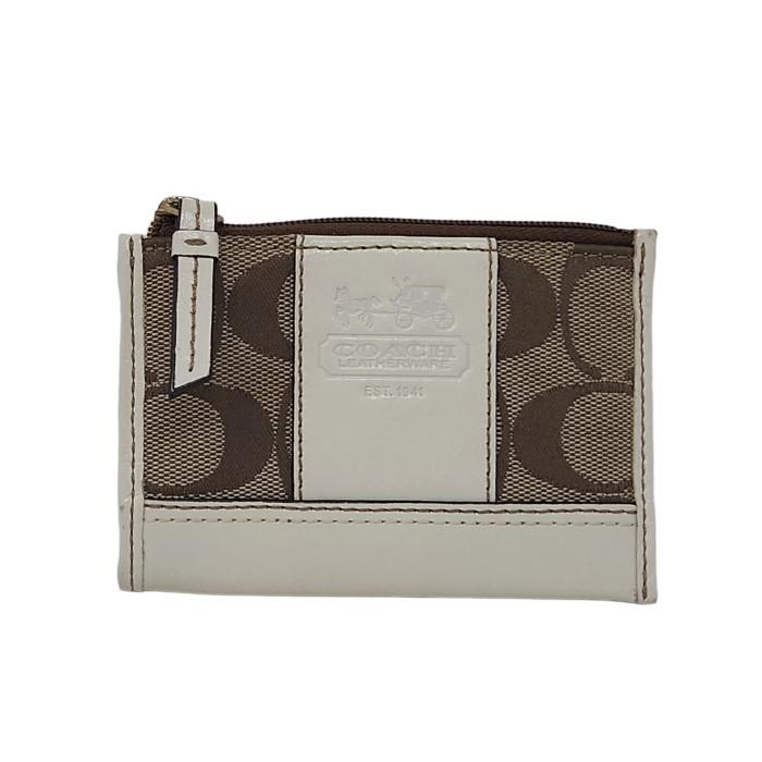 COACH コーチ シグネチャー キーリング付 コインケース 41568  