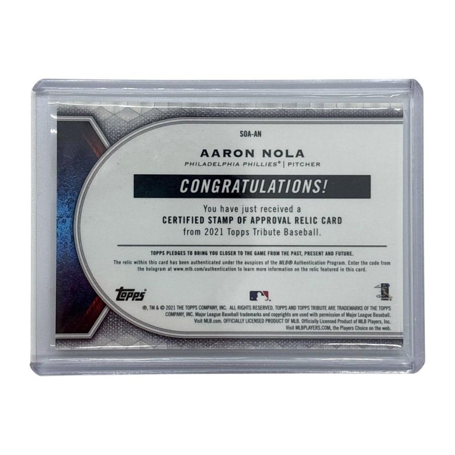 TOPPS MLBカード TRIBUTE AARON NOLA PHILADELPHIA PHILLIES 01/10 #SOA-AN 送料無料 中古 IT1 TOPPS MLBカード TRIBUTE AARON NOLA PHILADELPHIA PHILLIES 01