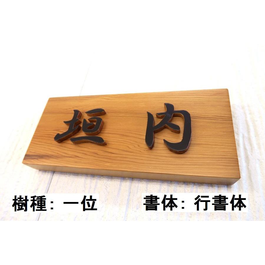 表札 木製 国産銘木 手作り おしゃれ 風水 開運 書体フリー 自筆文字OK