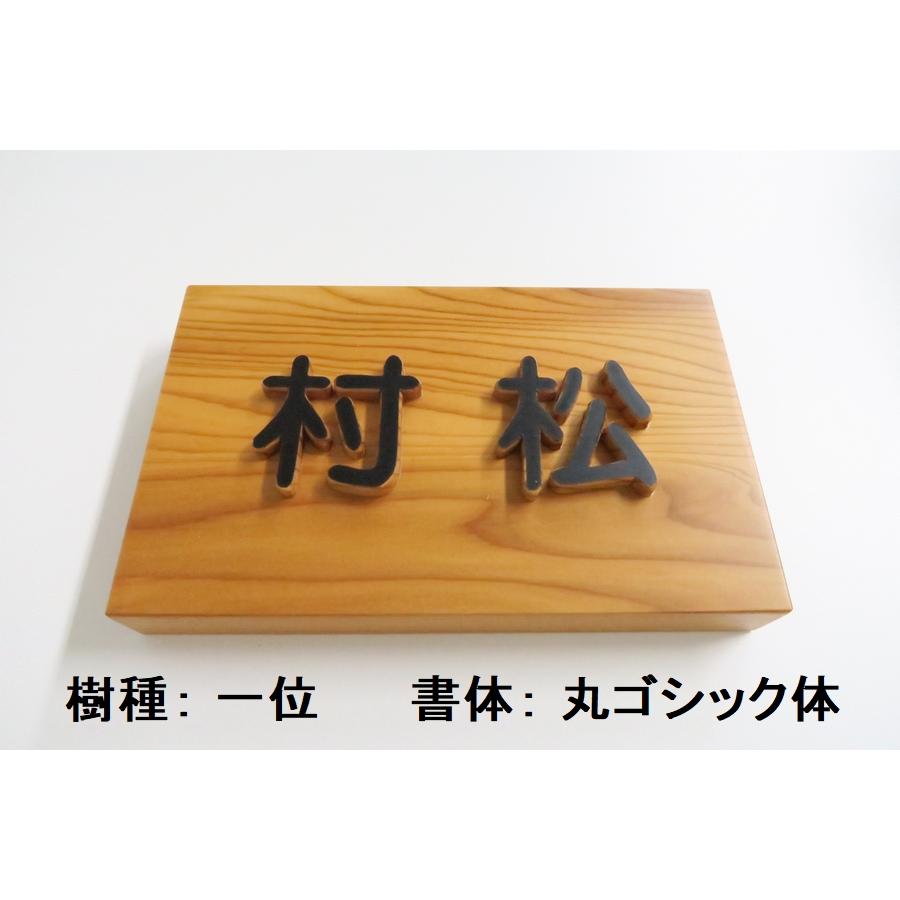 表札 木製 手作り おしゃれ 風水 開運 書体フリー 自筆文字OK 浮き彫り