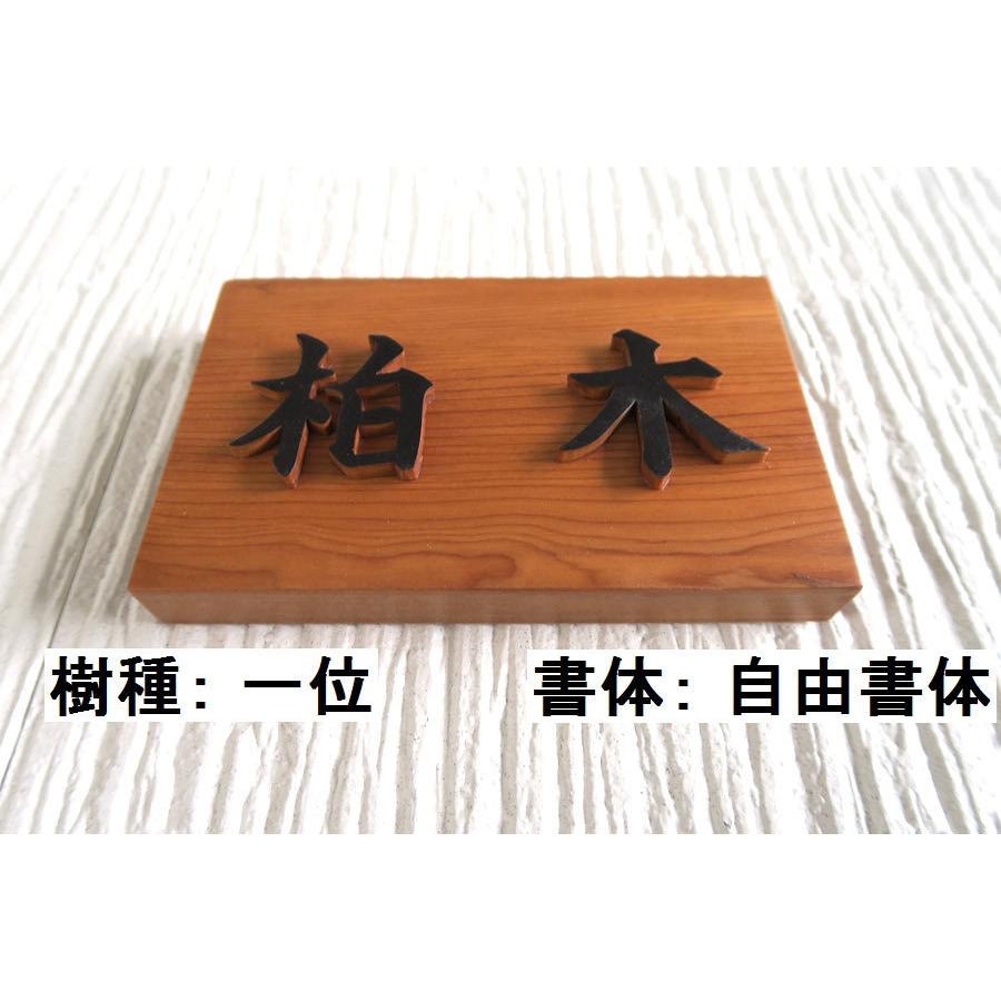 表札 木製 手作り おしゃれ 風水 開運 書体フリー 自筆文字OK 浮き彫り
