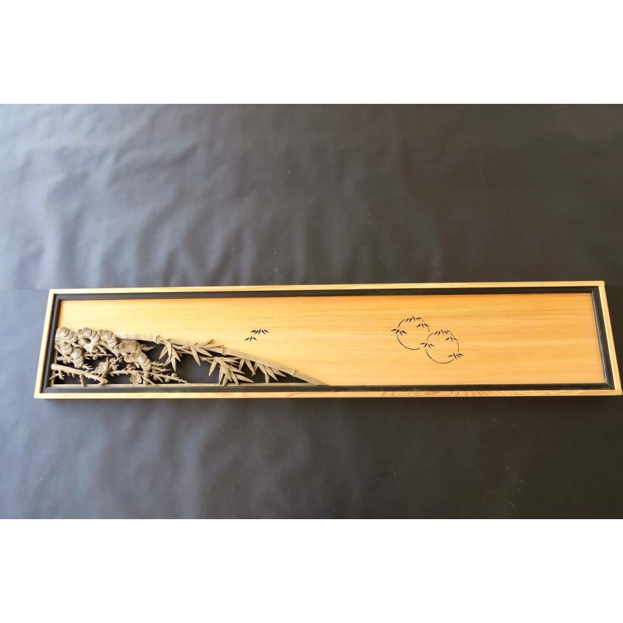 欄間 建具 欄間彫刻 【1点もの商品】【新品】 高級手彫り欄間2間1組 