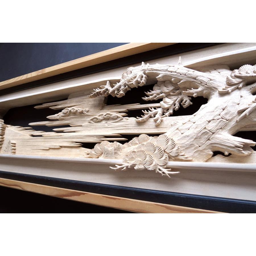 欄間 建具 欄間彫刻 【1点もの商品】【新品】 高級手彫り欄間2間1組