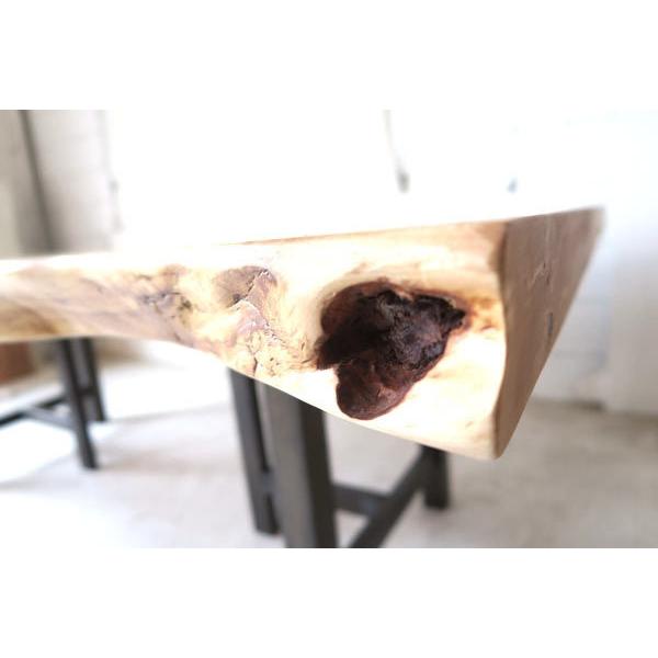 天然木　トチ　三連輪切りテーブル　手造り　一点物 天然木 トチ 三連輪切りテーブル 手造り 一点物 【公式通販】