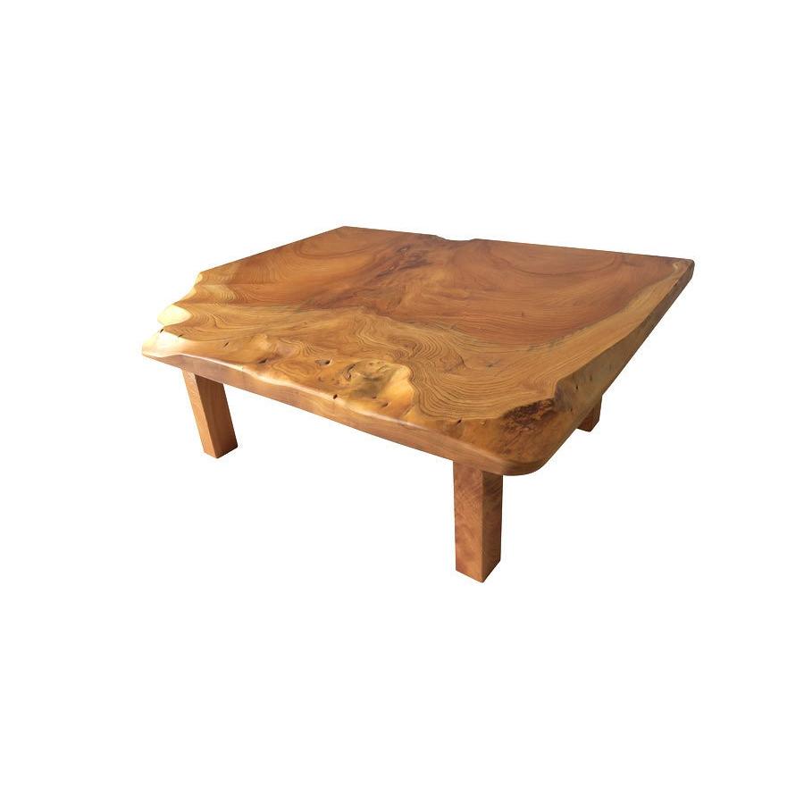 【アンティーク】欅？一枚板 無垢材 天然木 座卓 ローテーブル 高級 昭和レトロ アンティーク】欅？一枚板 無垢材 天然木 座卓 ローテーブル 高級 昭和