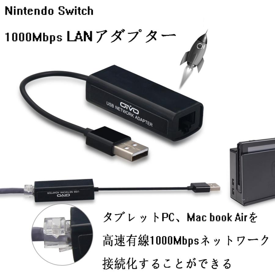 Nintendo Switch 1000mbps Lanアダプター 有線lanアダプタ Usb2 0 超高速 高耐久性 Wii U 最新情報