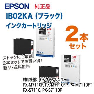 エプソン（EPSON） 【ブラック2本セット】 IB02KA インクカートリッジ