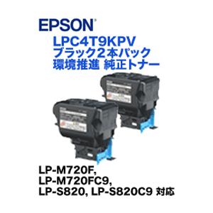 エプソン EPSON LPC4T9KPV 環境推進トナー【2本】 ブラック トナー