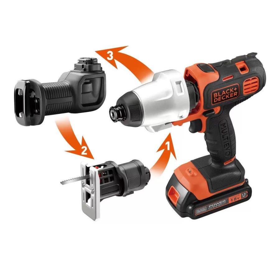 ブラック&デッカー BLACK+DECKER EVO183C2 電動マルチ ツール ブラック&デッカー BLACK+DECKER EVO183C2 電動マルチ ツール