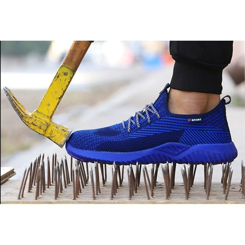 安全靴 通気性抜群 作業靴 おしゃれ メンズ 靴 つま先保護 男女兼用 クッション性 耐摩耗 通気性 軽量 鋼先芯 つま先保護 スニーカー スニーカー 1年保証 Www Ageti Fr