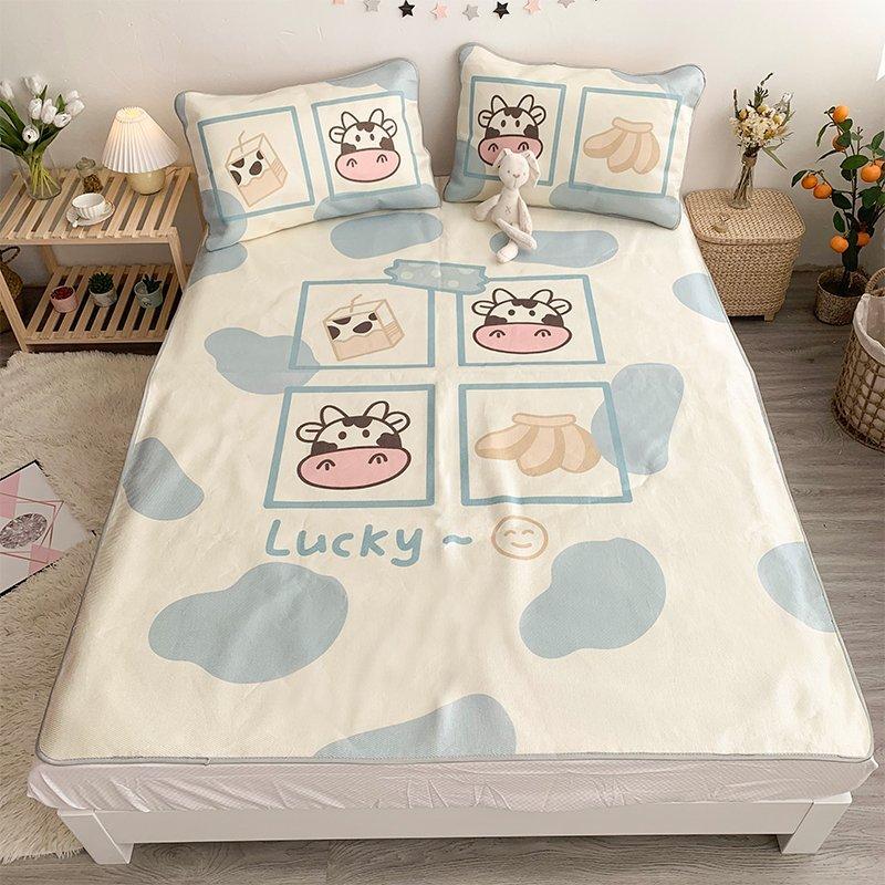 可愛い 敷きパッド 2点セット 夏 New 洗える プレゼント 韓国風 新生活 パットシーツ ひんやり 敷パッド 冷感パッド 冷感マット 涼しい 寝具 枕カバー Rq 良品楽市楽座ストア 通販 Yahoo ショッピング