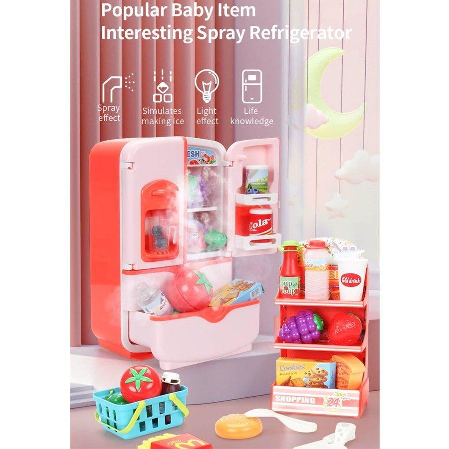 いラインアップ キッチンセット キッチンセット 冷蔵庫おもちゃ 男の子と女の子のためのアクセサリー(２色) キッチンプレートセット キッチンシミュレーションおもちゃ ままごと