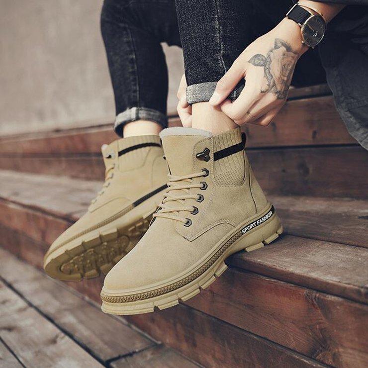 ショートブーツ メンズ スノーブーツ ブーツ New 男性用 短靴 シューズ ロ ーヒール 雪対応防寒 保温 防寒 靴 Xz 良品楽市楽座ストア 通販 Yahoo ショッピング