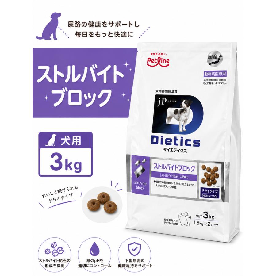 Pet Line Dietics ストルバイトブロック 3kg ストルバイトブロック 犬