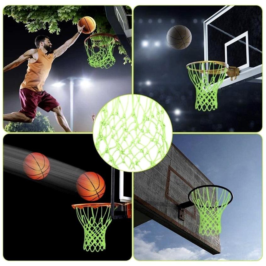 バスケットボールゴールネット 蓄光 バスケ ネット ゴールネット 送料無料 通販