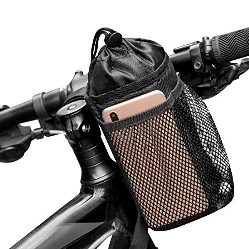 Caudblor 自転車用ボトルケージ ハンドルバーバッグ 携帯収納付きメッシュポケット付き ウォーカー 自由調節可能 お値打ち価格で 即日発送 エクササ クルーザー