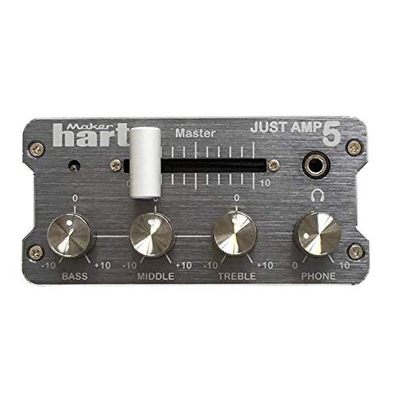 Maker hart JUST AMP 5小型パワーアンプ25W/ステレオ3入力/3出力音声ミキサー/レコードプレーヤー/ターンテーブルを接 デジタルミキサー