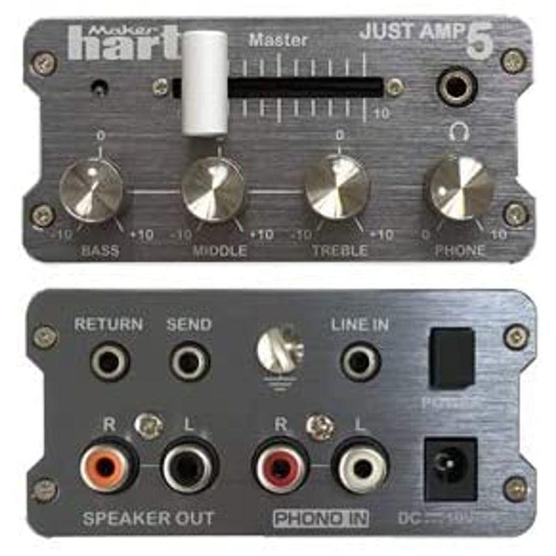 Maker hart JUST AMP 5小型パワーアンプ25W/ステレオ3入力/3出力音声ミキサー/レコードプレーヤー/ターンテーブルを接｜ryohinshop｜08