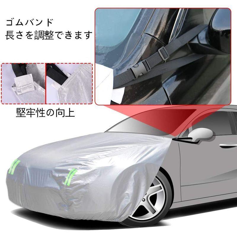 業界no 1 ボンネット保護カバー 防炎フロント保護カバー 裏起毛タイプ 防塵 蛍光反射ストリップ付き ゴムバンドで長さを調整 Suv車用 オフロード車用 Aynaelda Com