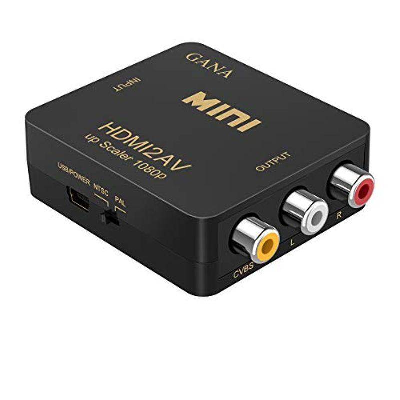 HDMI to RCA 変換コンバーター GANA HDMI to AV コンポジット HDMIからアナログに変換アダプタ 1080P 音声
