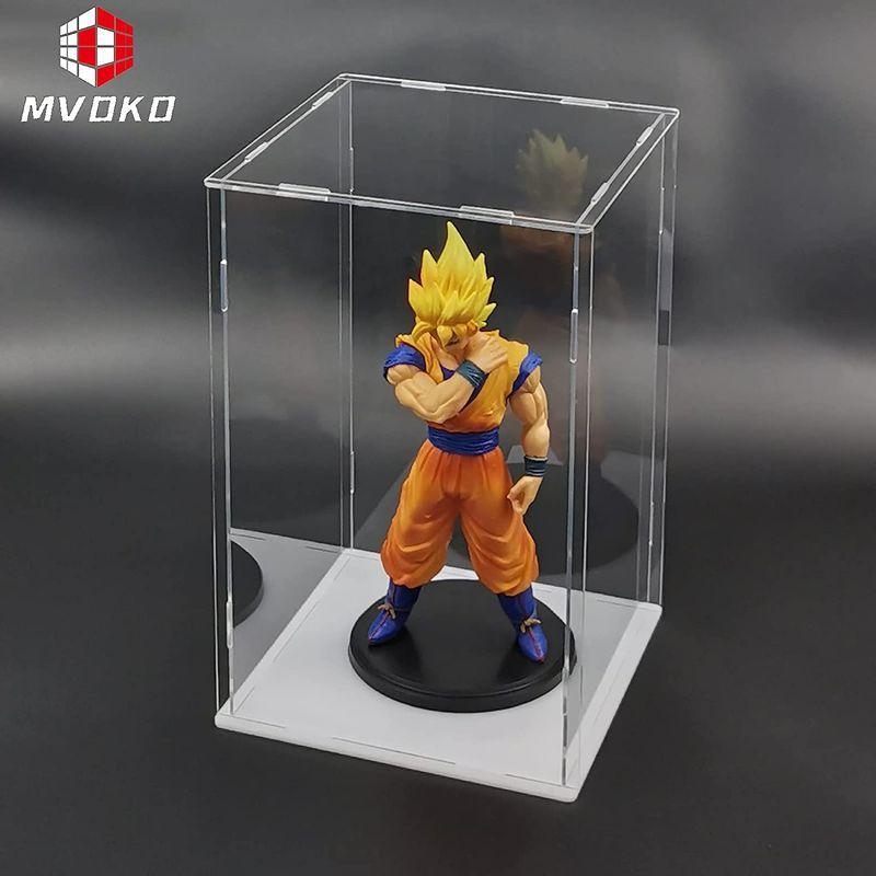 MVDKO フィギュアケース 透明ディスプレイケース コレクションケース 台座高いタイプ 組立式 透明度アップ 人形ケース 陳列ケース 透明|ryohinshop|03