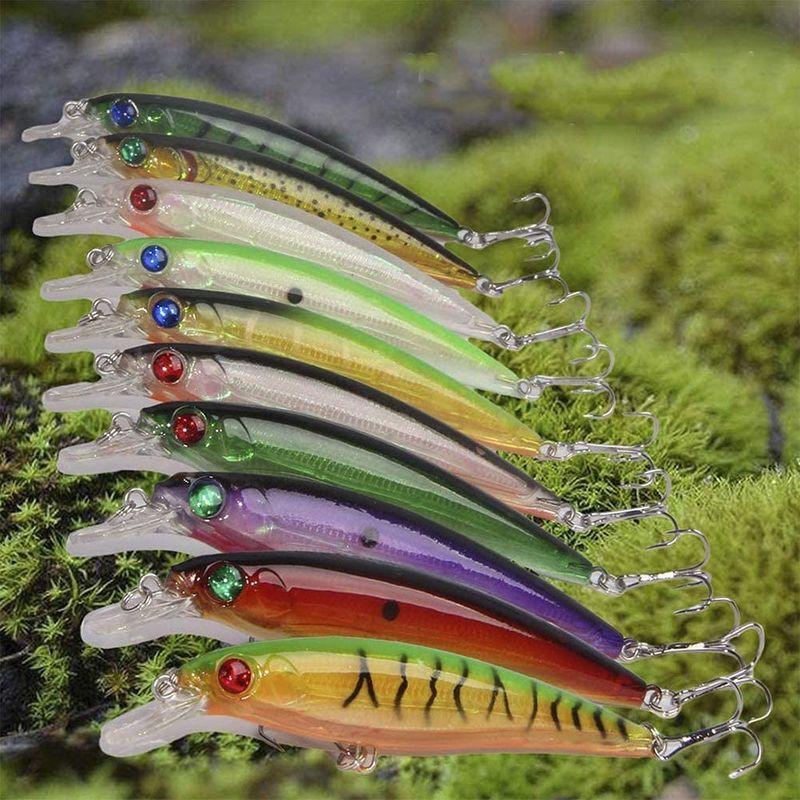 フローティングミノー ミノールアーセット バス トラウト 渓流釣り 管釣り 実績の爆釣多色 リップ付ミノー 表層 中層適用 10本 良品yahoo ショップ 通販 Yahoo ショッピング