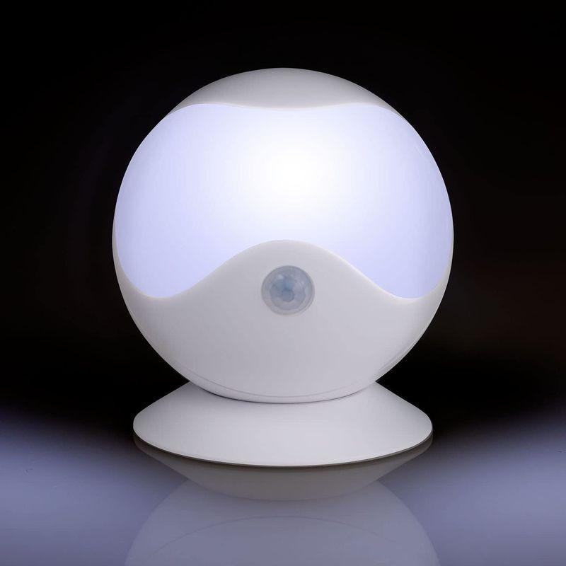 アウトレットセール 特集 エルパ ELPA LEDセンサー付ライト 白色 電球色 電池式 防雨 人感センサー 球型 マグネット ネジ止め可能 PM-L750 