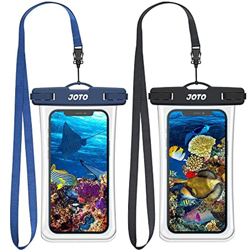 JOTO 2個セット防水ケース Face ID認証対応 IPX8認定 携帯電話用ドライバッグ 最大7.0”スマホに対応可能 適用端末：iPh
