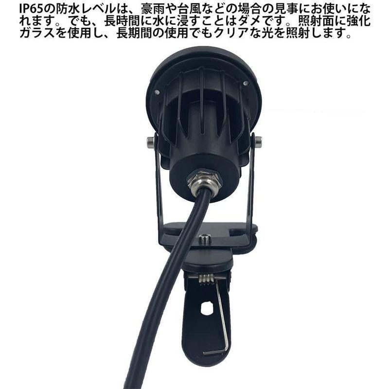 防雨 防水型 led クリップライト 7W 630lm コード長3m led ライト スポットライト 屋外 照明 看板用 黒板用照明 店舗看|ryohinshop|08