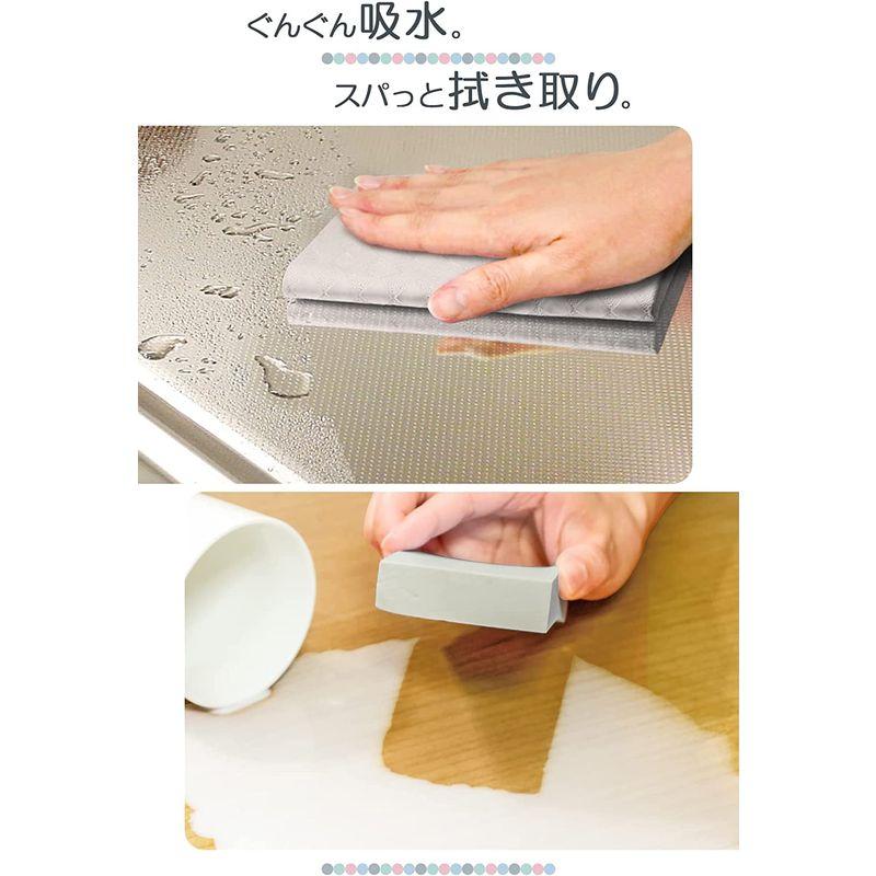 半額SALE☆半額SALE☆アイオン 超吸水クロス グレー 1枚入 ふきん 水切りマット 日本製 PVA素材 絞ればすぐに吸水力が回復 キッチンまるごと スウノ 153- シンク、コンロ用品 スウノ キッチン吸水セーム 2枚入り 約20X17cm キッチンクロス 日本製 アイオン 吸水 速乾