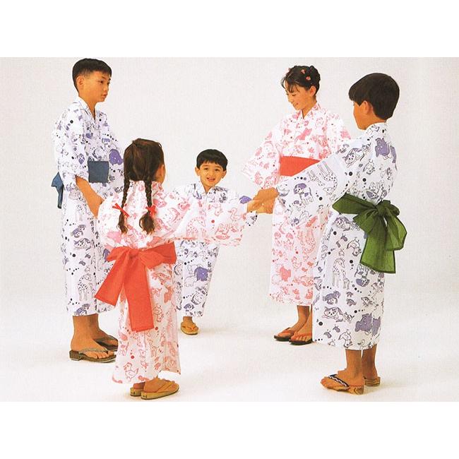 日本製 浴衣生地作務衣 子供用 2色動物柄 ブルー Agu J06y 旅館浴衣の専門店アイエス産業 通販 Yahoo ショッピング