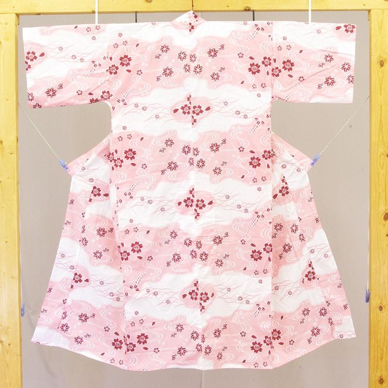 旅館浴衣 在庫品 日本製 花かすみ柄 ピンク : 旅館浴衣の専門店